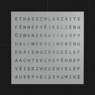 Đồng hồ chữ WordClock 2023-V2-LTZ