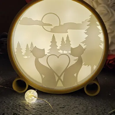 Đèn Hộp Shadowbox Nhiều Lớp