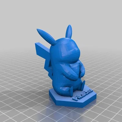 Mô Hình 3D Pikachu Ngồi