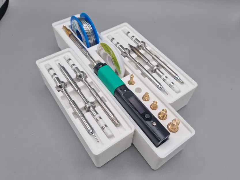 Hộp đựng đồ đa năng cho Pinecil, phụ kiện CNC Kitchen theo chuẩn Gridfinity - Image 1