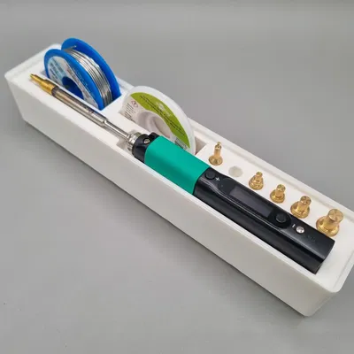 Hộp đựng đồ đa năng cho Pinecil, phụ kiện CNC Kitchen theo chuẩn Gridfinity