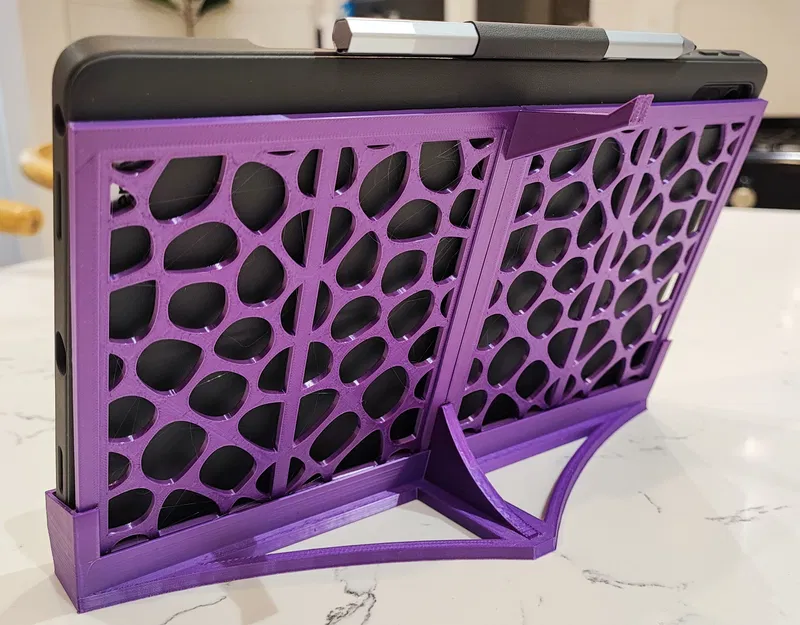 Giá đỡ Máy tính bảng có Miếng chèn Voronoi kèm Kệ Tai nghe/Tai nghe không dây - Image 6