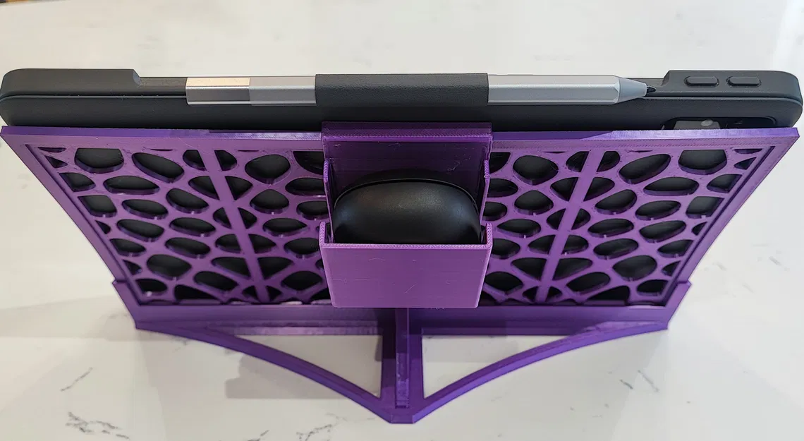 Giá đỡ Máy tính bảng có Miếng chèn Voronoi kèm Kệ Tai nghe/Tai nghe không dây - Image 8