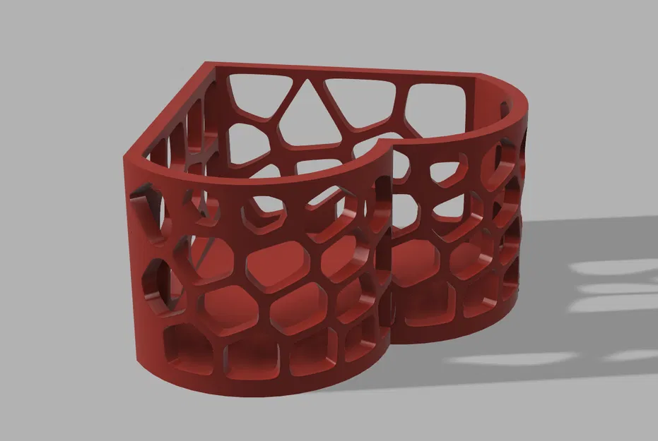 Hộp Đựng Hình Trái Tim Voronoi - Image 3