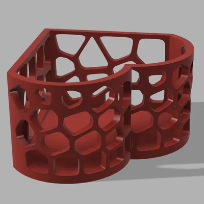 Hộp Đựng Hình Trái Tim Voronoi