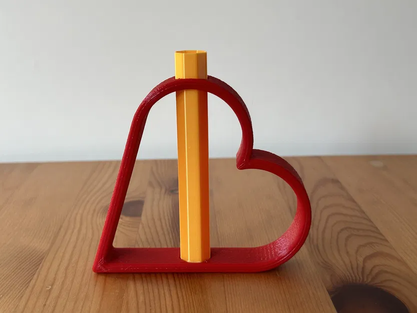 Bình Hoa Trái Tim Bát Giác 100mm - Quà Tặng Valentine, Ngày Của Mẹ, Người Thương - Image 3