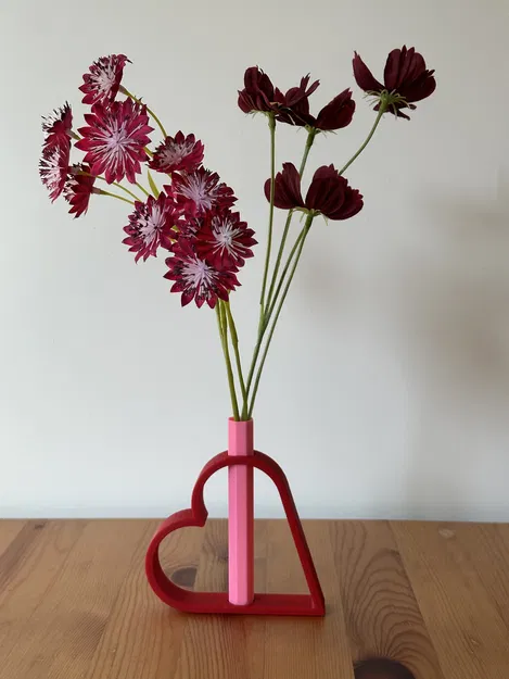 Bình Hoa Trái Tim Bát Giác 100mm - Quà Tặng Valentine, Ngày Của Mẹ, Người Thương - Image 7