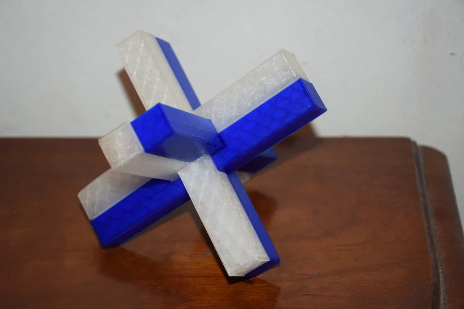 Mô Hình 3D: Bộ Xếp Hình Burr 6 Mảnh - Image 2