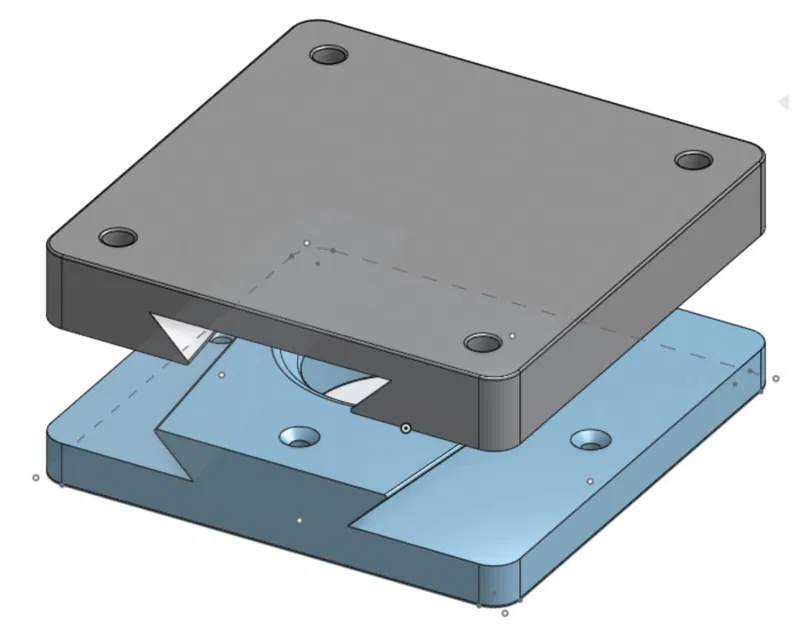 Giá treo tường cho Mini PC với lỗ gắn 50mm x 50mm - Image 1