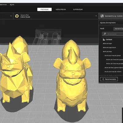 Mô Hình Growlithe Low Poly