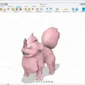 Mô Hình Growlithe Low Poly - Thumbnail 2