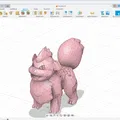 Mô Hình Growlithe Low Poly - Thumbnail 3
