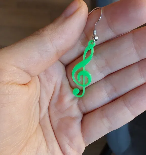 Hoa tai Khóa Sol - Khuyên tai khóa Sol - Image 2