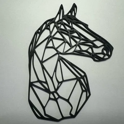 Tranh treo tường hình ngựa hình học