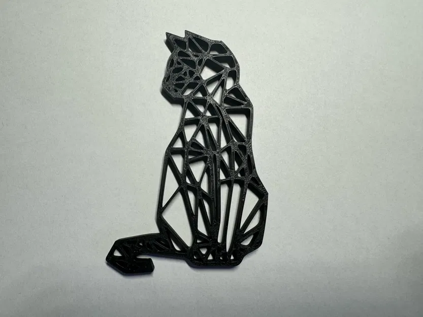 Tranh treo tường hình mèo hình học - Image 1