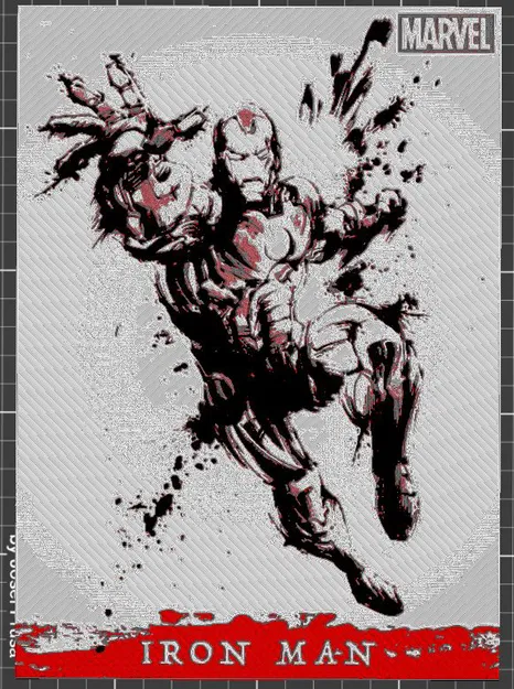 Ironman inked - Hueforge - Image 1