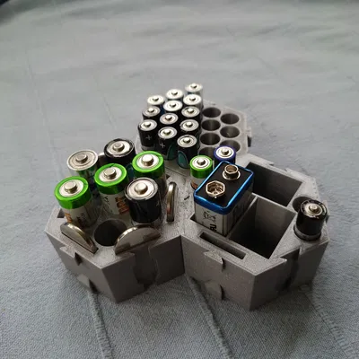 Hộp Đựng Pin Lục Giác