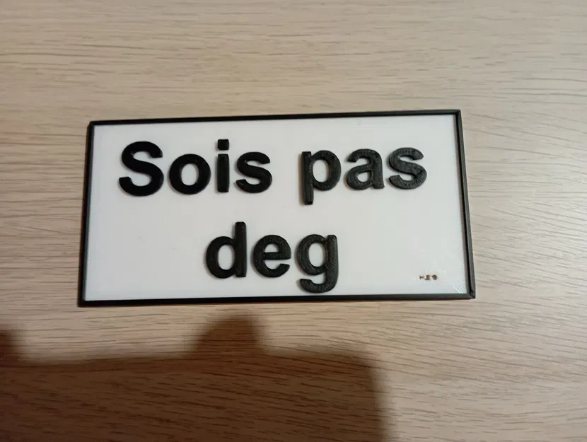 Đĩa "sois pas deg" - Image 1