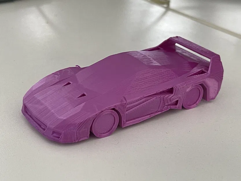 Mô hình Ferrari F40 Low-Poly (In Liền Mạch) - Image 1