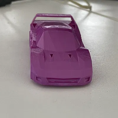 Mô hình Ferrari F40 Low-Poly (In Liền Mạch)