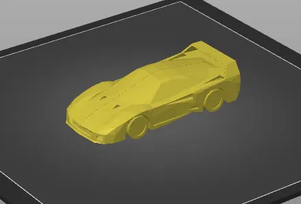 Mô hình Ferrari F40 Low-Poly (In Liền Mạch) - Image 4