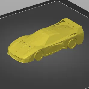 Mô hình Ferrari F40 Low-Poly (In Liền Mạch)
