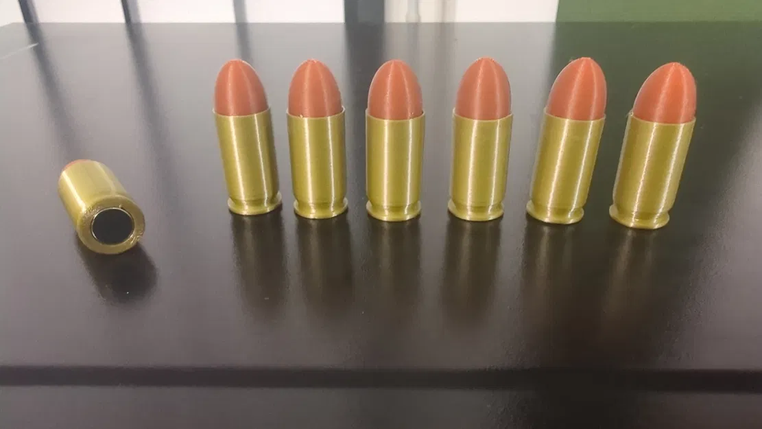 Nam Châm Đạn 45ACP Cho Tủ Lạnh, Bảng Trắng - Image 1