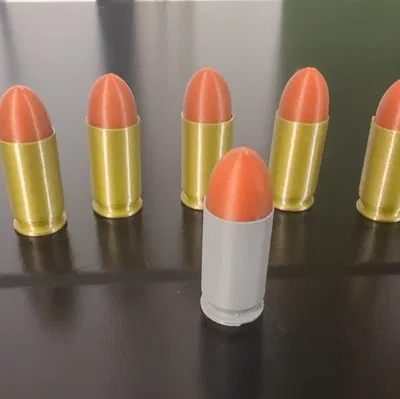 Nam Châm Đạn 45ACP Cho Tủ Lạnh, Bảng Trắng