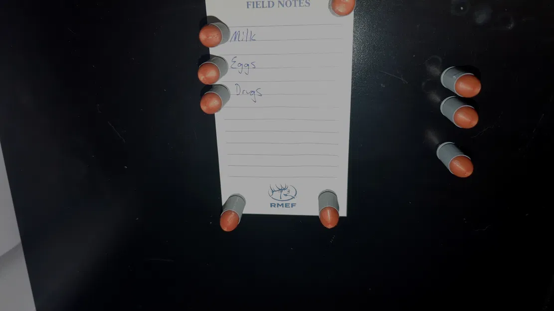 Nam Châm Đạn 45ACP Cho Tủ Lạnh, Bảng Trắng - Image 4