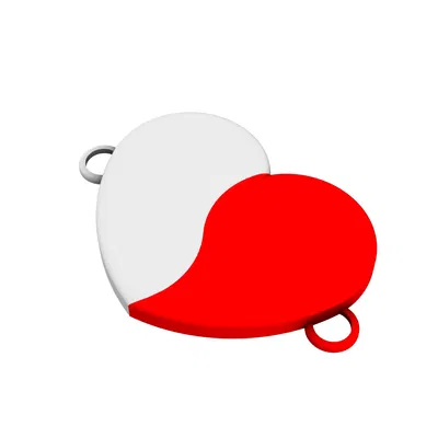 Mặt dây chuyền/Móc khóa Trái tim có nam châm