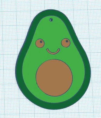 Móc Khóa Bơ - Aguacatin Llavero - Image 1