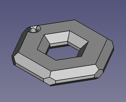Móc treo cây thông Noel hình lục giác - Image 1