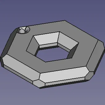 Móc treo cây thông Noel hình lục giác