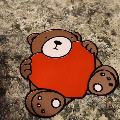 Gấu Teddy Trang Trí Valentine (bản sửa đổi)