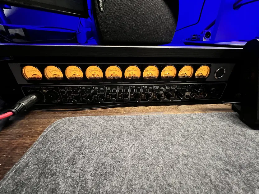 Mặt cầu đồng hồ VU Analog Gắn Rack - Image 1