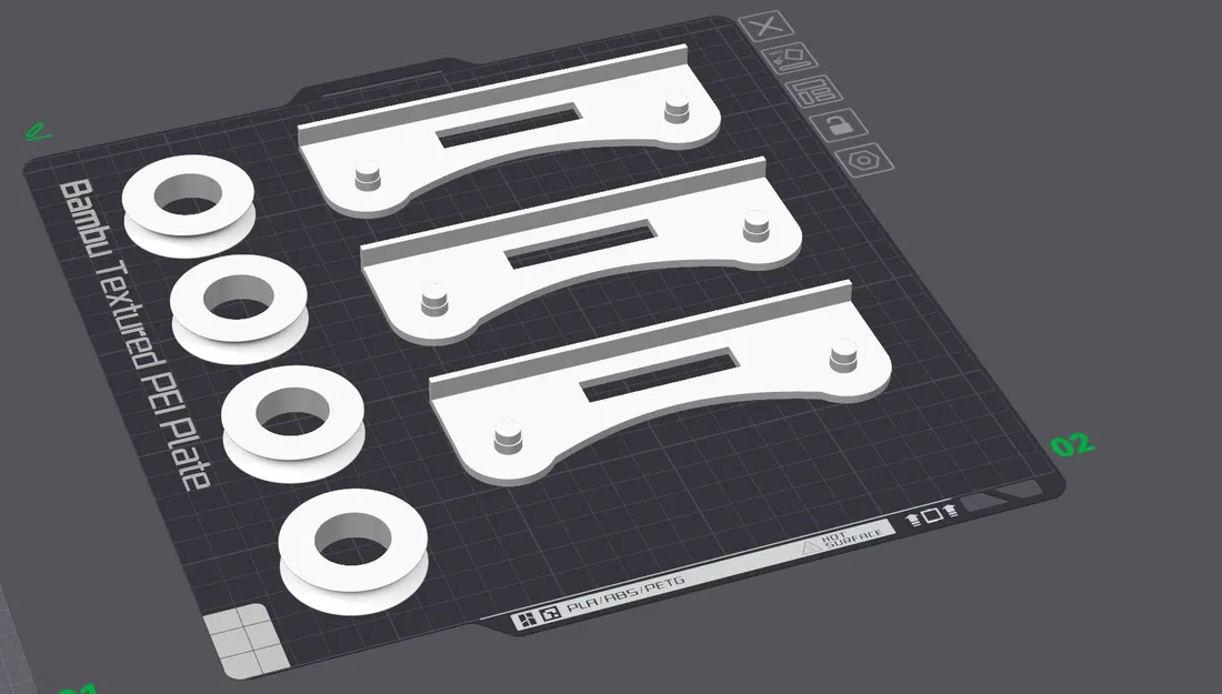 Giá Đỡ Cuộn Filaments Điều Chỉnh 1 - 5 Kg, Vòng Bi 608 - Image 3