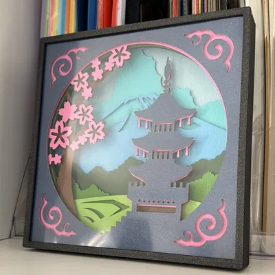 Hộp Đựng Cho Lightbox / Shadow Box Giấy 20x20cm