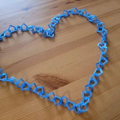 Dây Chuyền Trái Tim In Liền Không Cần Support