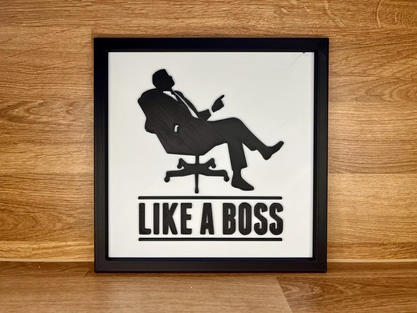 Like a Boss - Dập nổi + Có khung - Image 1