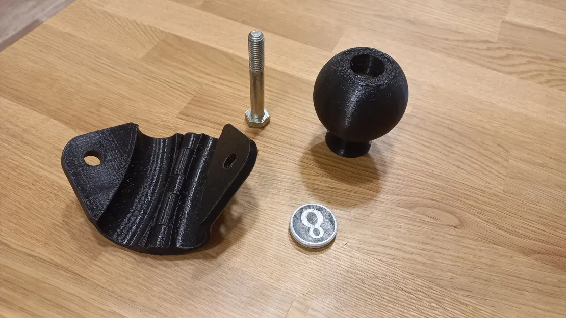 Cục chặn vô lăng (bi-a số 8) / koule na volant - Image 6