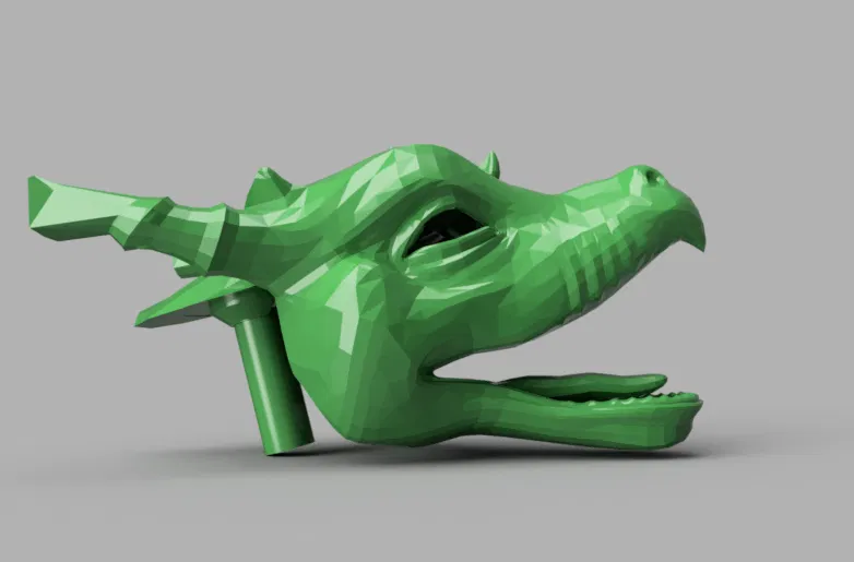 [THỬ NGHIỆM] Đầu Rồng Khổng Lồ Có Tay Cầm - Image 1