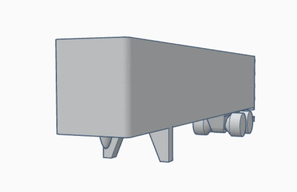 Mô Hình Rơ Moóc Container Khô Mini 48 Chân - Image 1