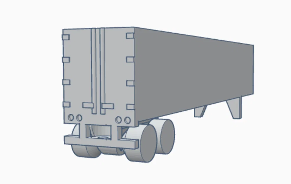 Mô Hình Rơ Moóc Container Khô Mini 48 Chân - Image 2