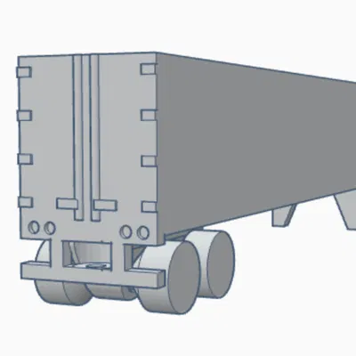 Mô Hình Rơ Moóc Container Khô Mini 48 Chân