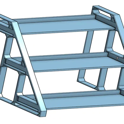 Kệ Trưng Bày Xe Diecast 3 Tầng (Tỷ Lệ 1:64)