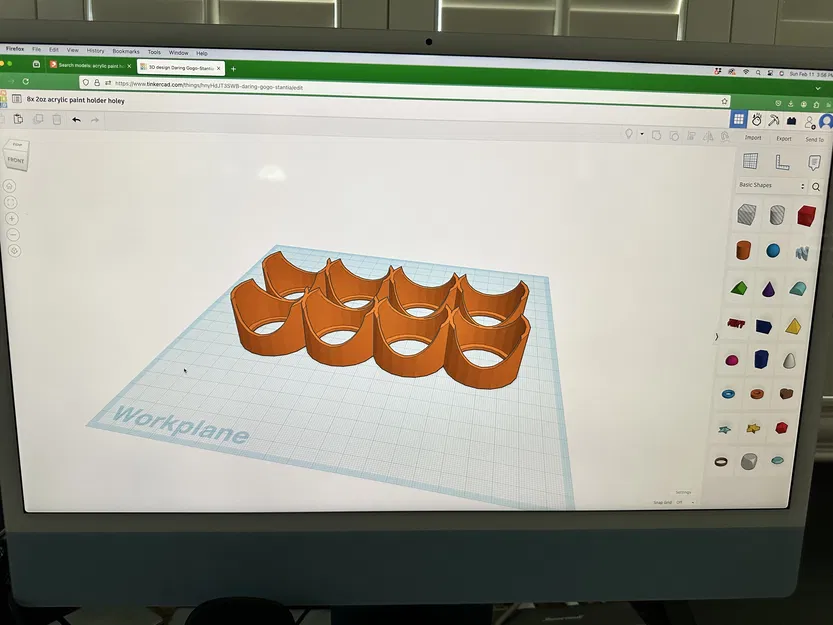 Khay đựng 8 chai sơn acrylic 2oz - Image 2