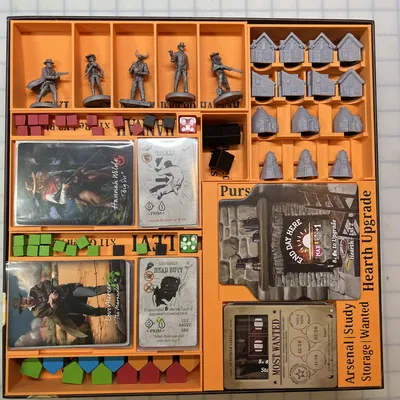 Insert Hộp Game Bantam West Shadow Governors - Bọc Bài Đầy Đủ