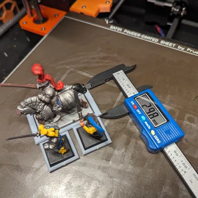 Bộ Chuyển Đổi Đế Vuông Warhammer Old World 25x50mm sang 30x60mm