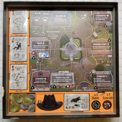 Insert Hộp Game Bantam West Shadow Governors - Bọc Bài Đầy Đủ