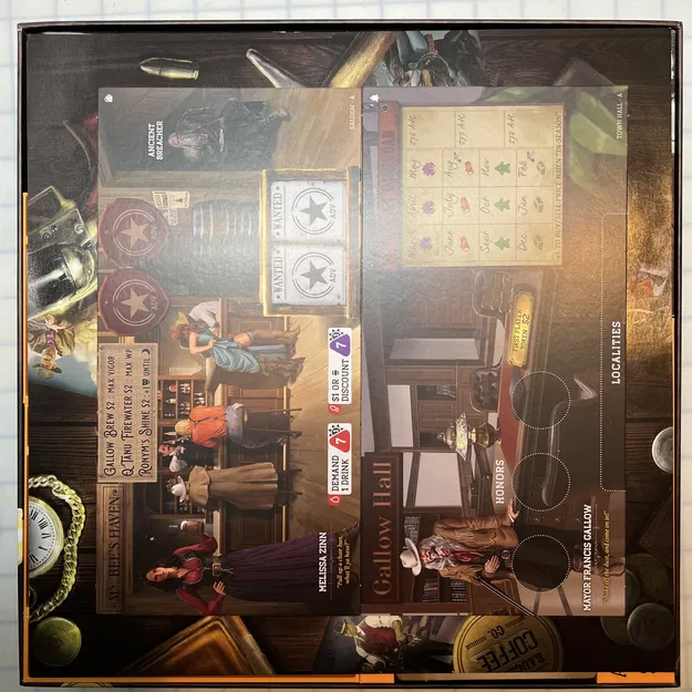 Insert Hộp Game Bantam West Shadow Governors - Bọc Bài Đầy Đủ - Image 7